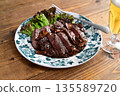 Cow roast steak 135589720