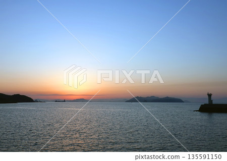 Tomonoura Port at dawn Tomonoura Port at dawn 135591150