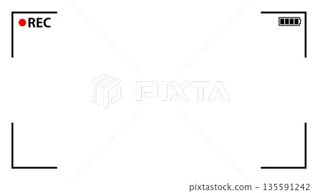 簡單的錄影框向量素材 簡單的錄影框向量素材 135591242