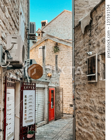 historic street with inviting details, quaint passage lined with rustic features and warm atmosphere historic street with inviting details, quaint passage lined with rustic features and warm atmosphere 135591554