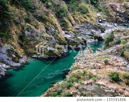 Monobe River, a scenic spot in Japan Monobe River, a scenic spot in Japan 135591886