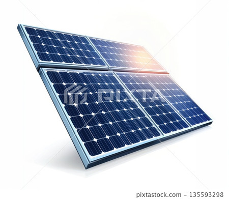 Solar panel technology showcases renewable energy solutions for sustainability and efficiency 135593298