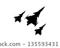 Fighter jet icon. Modern Fighter Jet Silhouette Isolated on transparent, isolated  Background 135593431