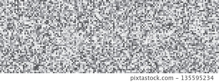 Pixel texture background. Abstract black, gray and white noise texture on tv screen vector illustration. Pixel chaos grain pattern of bad digital signal. Game error on monitor Pixel texture background. Abstract black, gray and white noise texture on tv screen vector illustration. Pixel chaos grain pattern of bad digital signal. Game error on monitor 135595234