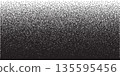 Grain noise black dots pattern with gradient. Grainy fade background. Abstract stipple halftone vector illustration with grunge effect of sand pattern. Retro art dotwork design 135595456