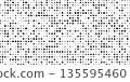 Dot grid pattern vector illustration. Simple black white point background with small polka dots. Abstract futuristic dotted mesh. Repeat noise tiny polka. Geometric minimal digital design 135595460