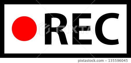 錄製簡單圖標 135596045