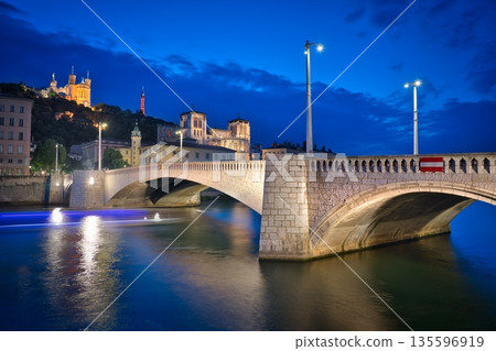 Lyon and Blue Hour Lyon and Blue Hour 135596919