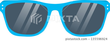 Sunglasses Flat Illustration. Clean Icon Design Element on Isolated White Background Sunglasses Flat Illustration. Clean Icon Design Element on Isolated White Background 135596924