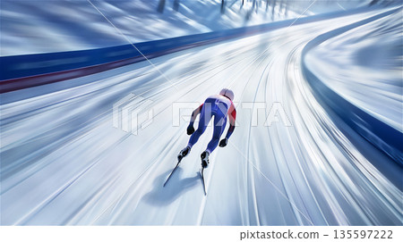 Speed skater 135597222