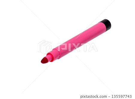 Felt Tip Pen. Marker pen. Pink Felt-Tip Pen isolated Felt Tip Pen. Marker pen. Pink Felt-Tip Pen isolated 135597743