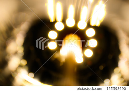 Light bulb filament close-up Light bulb filament close-up 135598690