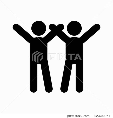 People relationship vector icon. brotherhood filled flat sign for mobile concept and web design. Friends, friendship glyph icon. Symbol, logo illustration. Vector graphics People relationship vector icon. brotherhood filled flat sign for mobile concept and web design. Friends, friendship glyph icon. Symbol, logo illustration. Vector graphics 135600034