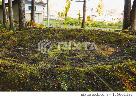 Remains of a Jomon period pit dwelling in Hakuba Village Remains of a Jomon period pit dwelling in Hakuba Village 135601182