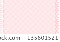 點陣藝術，格子和蕾絲圖案，時尚可愛，背景裝飾插圖，邊框，少女風，像素風 135601521
