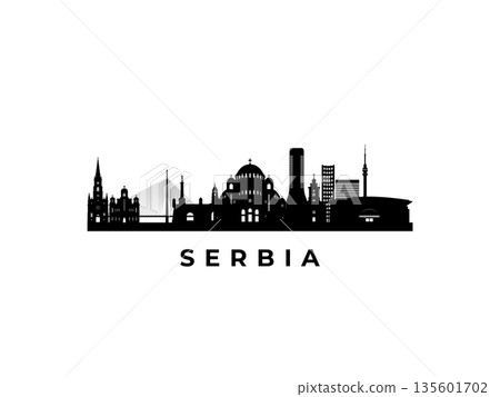 Vector Serbia skyline. Vector Serbia skyline. 135601702