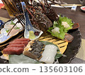 Lobster sashimi platter 135603106