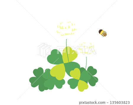 Bees and white clouds 135603823