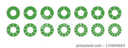 Circle division on 2, 3, 4, 5, 6, 7, 8, 9, 10, 11,12 ,13, 14 equal green parts. Wheel round divided green diagrams with two, three, four, five, six, seven, eight, nine, ten, eleven, twelve, thirteen Circle division on 2, 3, 4, 5, 6, 7, 8, 9, 10, 11,12 ,13, 14 equal green parts. Wheel round divided green diagrams with two, three, four, five, six, seven, eight, nine, ten, eleven, twelve, thirteen 135604663