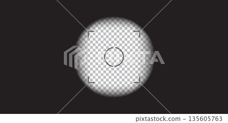 Video camera, binocular and camera roll viewfinder overlay. Camera and binocular frame vector template. Black lines on transparent background.  135605763