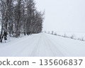 Winter country road 135606837