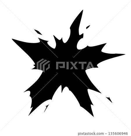 星形爆炸衝擊輪廓材料 星形爆炸衝擊輪廓材料 135606946