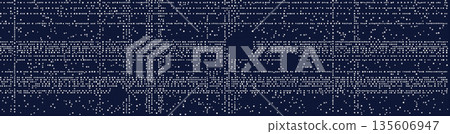 Abstract technology grid with digital patterns and codes Abstract technology grid with digital patterns and codes 135606947