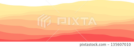 Warm gradient wave background for design projects Warm gradient wave background for design projects 135607010