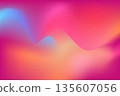Abstract Vibrant Gradient Wave Background with Soft Color Flow 135607056