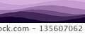Abstract purple waves for creative design projects 135607062