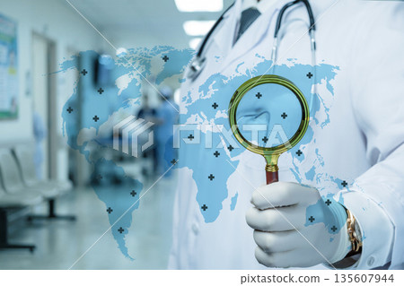 Global health in focus today. Global health in focus today. 135607944