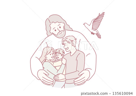 Christianity and religious education concept. 135610094