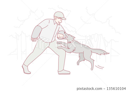 Dogs training and education concept. 135610104