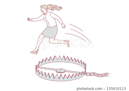 Business danger and leadership concept Business danger and leadership concept 135610113