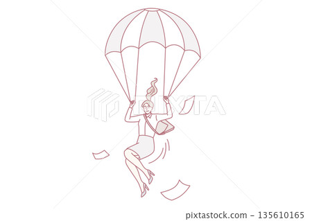 Business strategy and evacuation concept 135610165