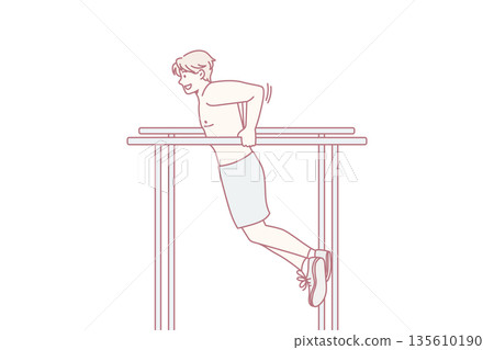 Outdoor sport training and workout concept. Outdoor sport training and workout concept. 135610190