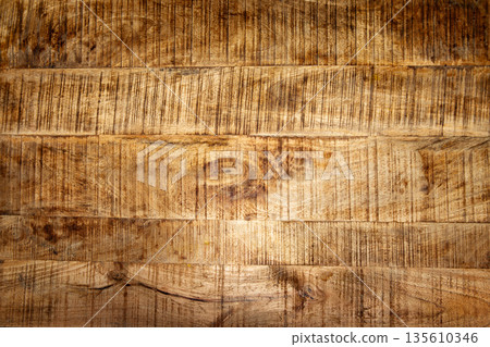 Top view of old table boards. wood texture with copy space Top view of old table boards. wood texture with copy space 135610346