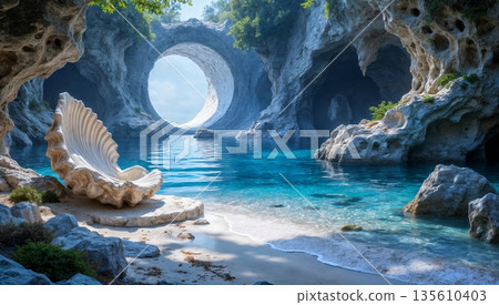 The image is likely digital art created using generative artificial intelligence 135610403