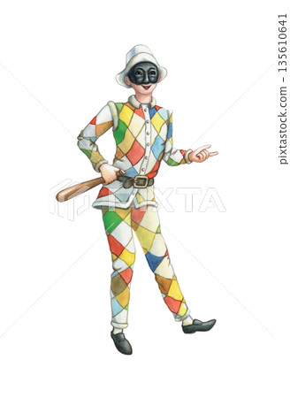 Harlequin carnival costume Harlequin carnival costume 135610641