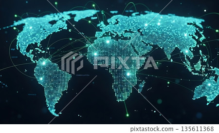 world map in the world 135611368