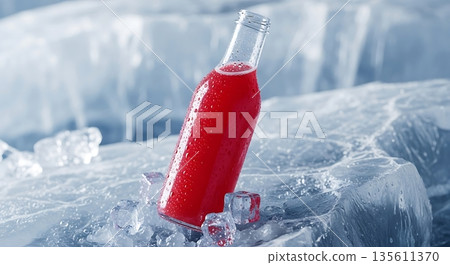 red wine in ice 135611370