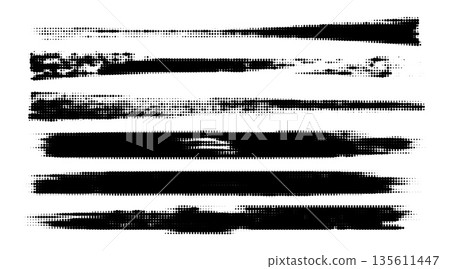Japanese red ink brushstroke vector pack paint strips, circles, frames and texture highlights. Japanese red ink brushstroke vector pack paint strips, circles, frames and texture highlights. 135611447
