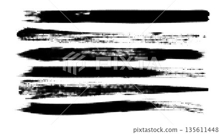 Japanese red ink brushstroke vector pack paint strips, circles, frames and texture highlights. Japanese red ink brushstroke vector pack paint strips, circles, frames and texture highlights. 135611448