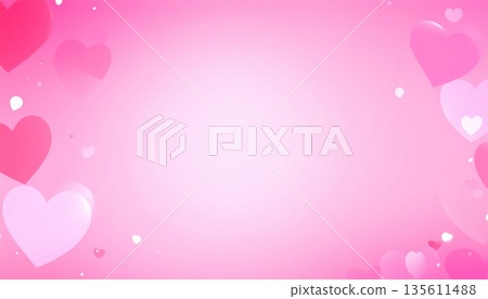 Cute heart background for Valentine's Day 4 135611488