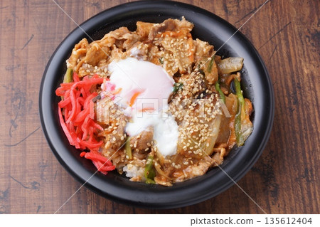 Bulgogi on rice Bulgogi on rice 135612404