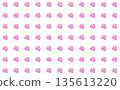 Pink flower pattern material 135613220