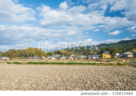 Winter rural scenery of Asuka Village, Nara Prefecture Winter rural scenery of Asuka Village, Nara Prefecture 135613460