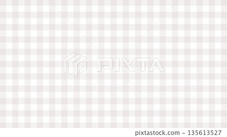 Gingham check background pattern, beige, gray, simple 135613527