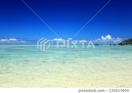 Okinawa Tonaki Island scenery Agari beach Angela beach Okinawa Tonaki Island scenery Agari beach Angela beach 135613604
