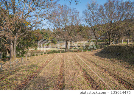 View from the Ishibutai Tomb Observatory, Asuka Village, Nara Prefecture 135614475